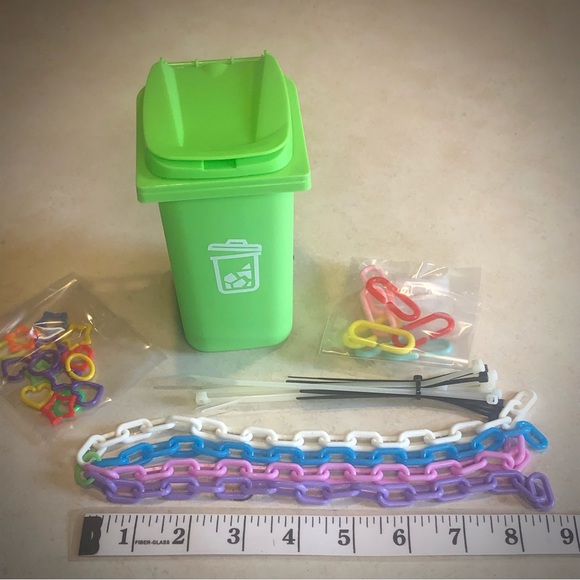 Sugar Glider Toy ‘Kit’ Includes Trash Can, Chain, C-Links, Zip Ties & More ~ DIY - Picture 5 of 5